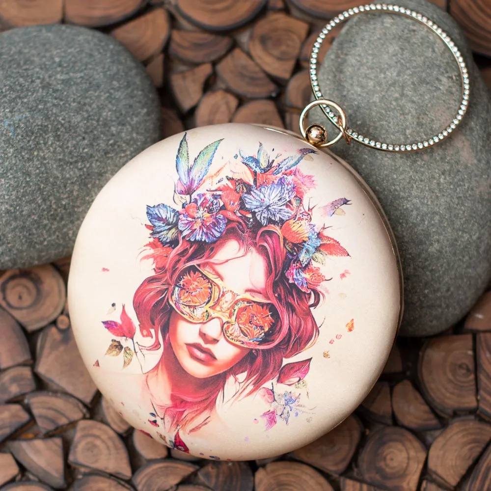 Round Pop Art Clutches