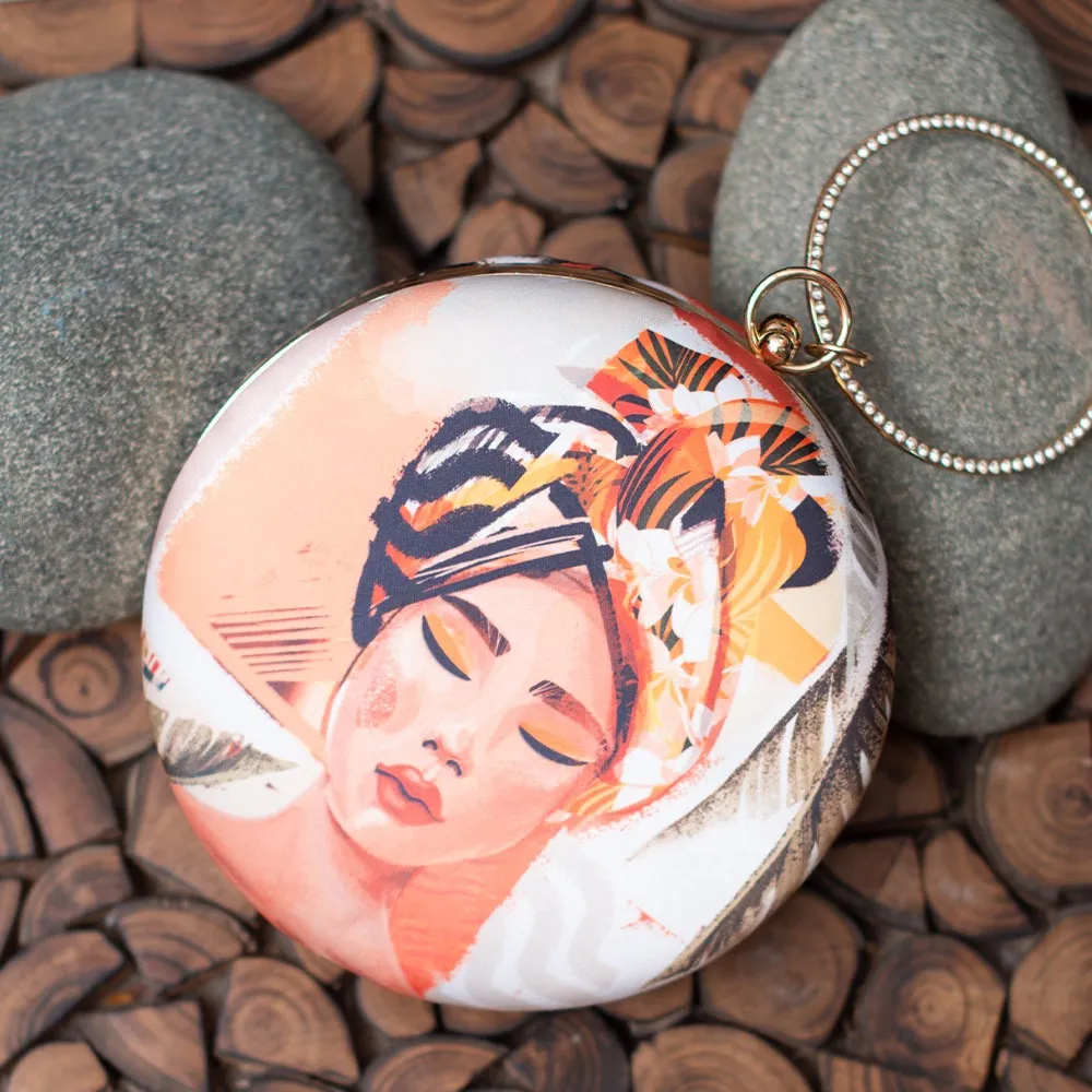Round Pop Art Clutches
