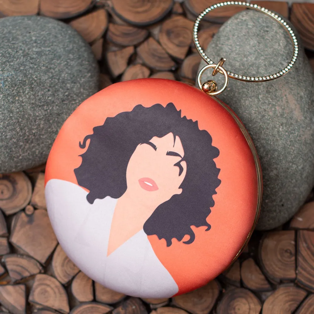 Round Pop Art Clutches