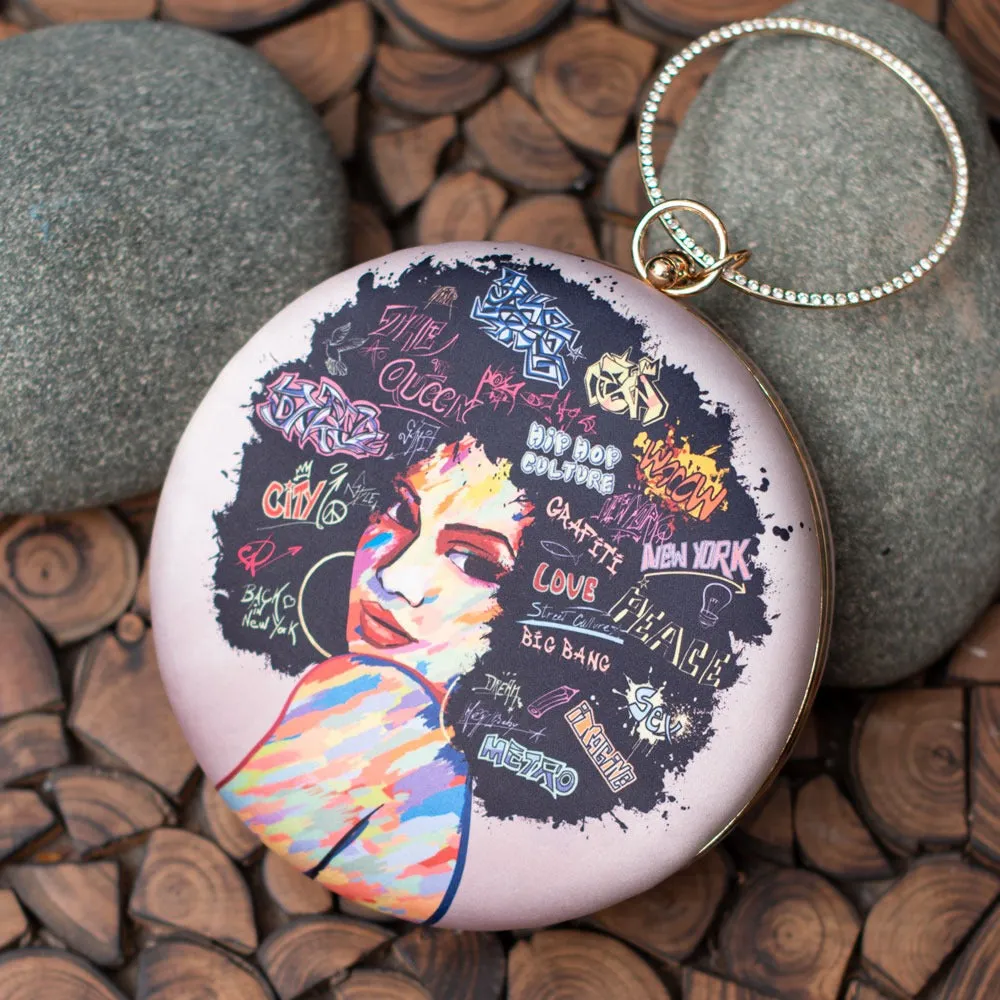 Round Pop Art Clutches