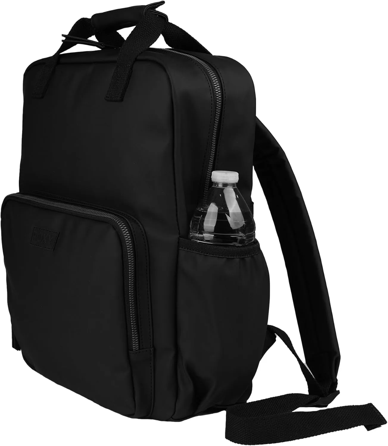 Roxy Women's Large Melting Spot Backpack with Padded Shoulder Straps and Exterior Storage, Anthracite (PU), 21L