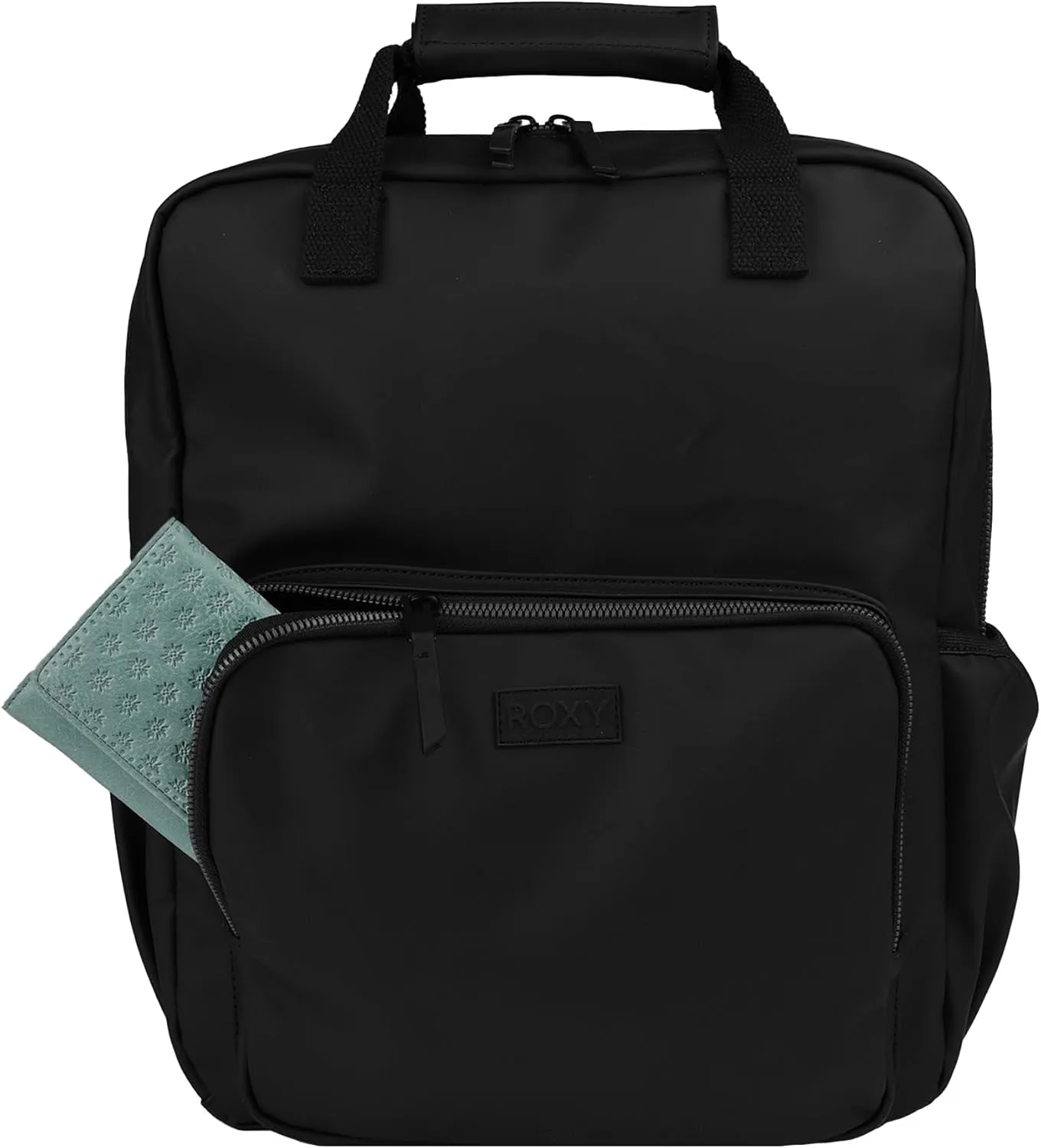Roxy Women's Large Melting Spot Backpack with Padded Shoulder Straps and Exterior Storage, Anthracite (PU), 21L