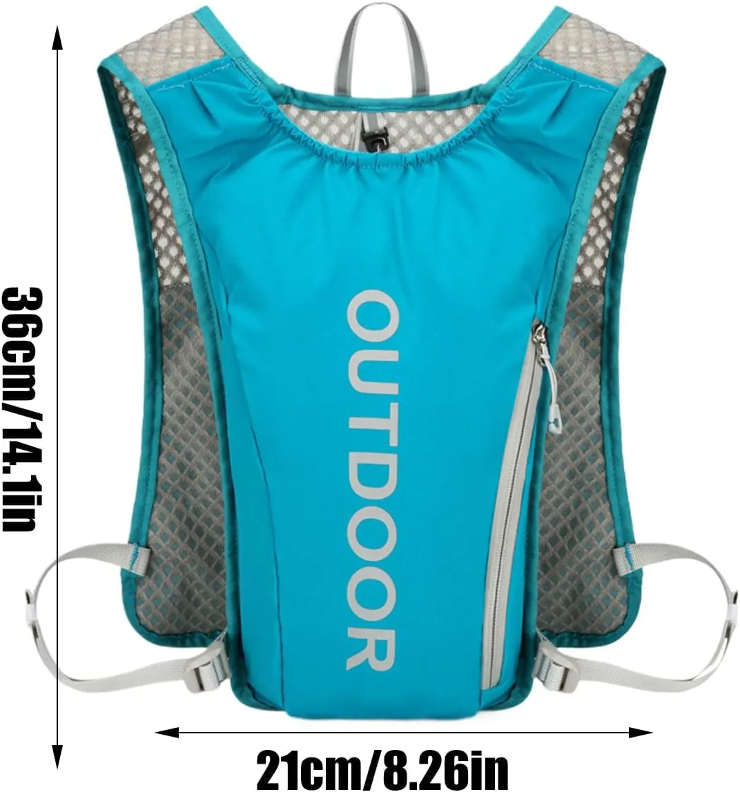 Running Vest | 5L Water Buffalo Hydration Backpack,Lightweight, Breathable, Adjustable Chest Straps Cycling Pouch for Men Women and Marathoner