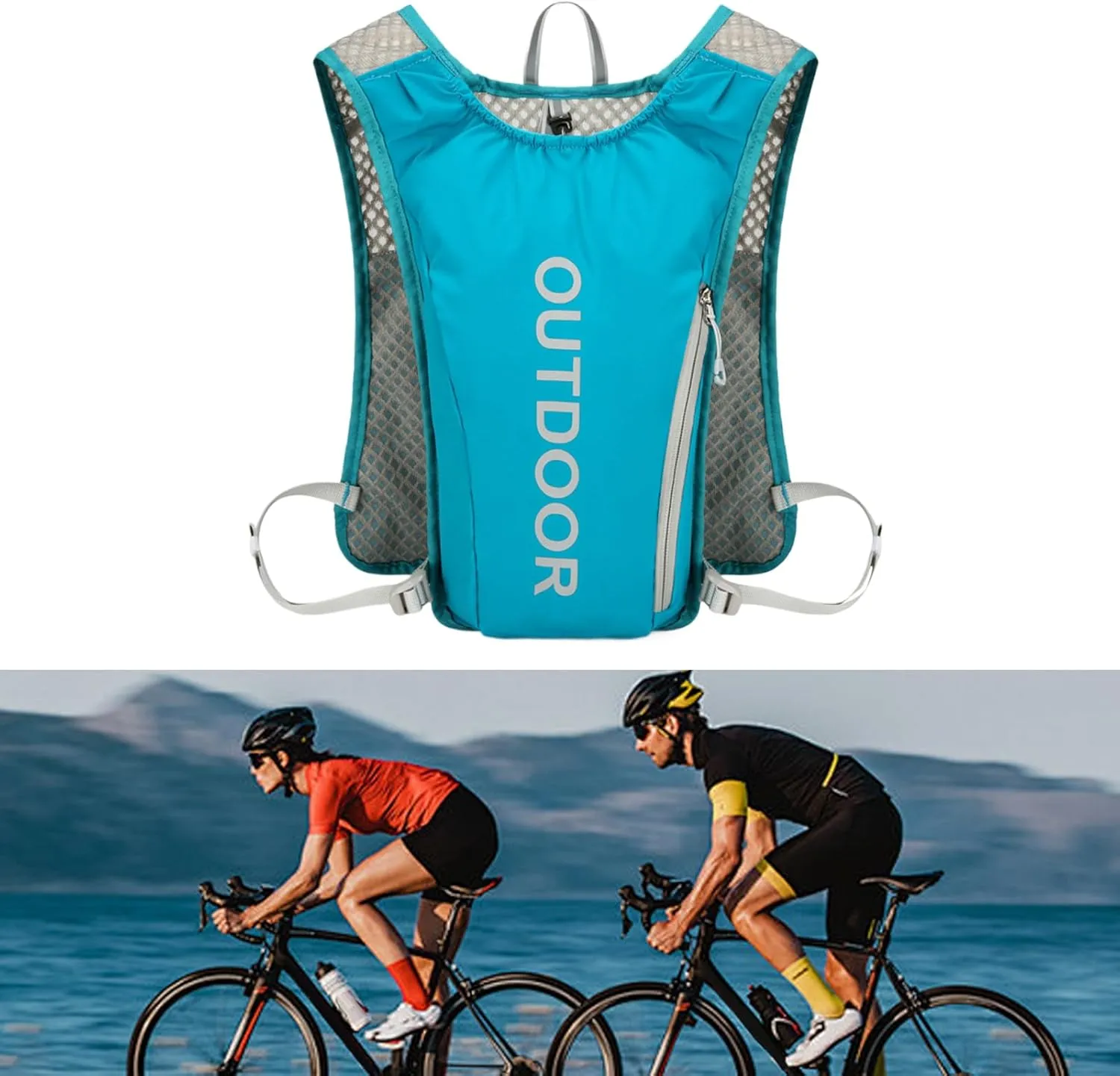 Running Vest | 5L Water Buffalo Hydration Backpack,Lightweight, Breathable, Adjustable Chest Straps Cycling Pouch for Men Women and Marathoner