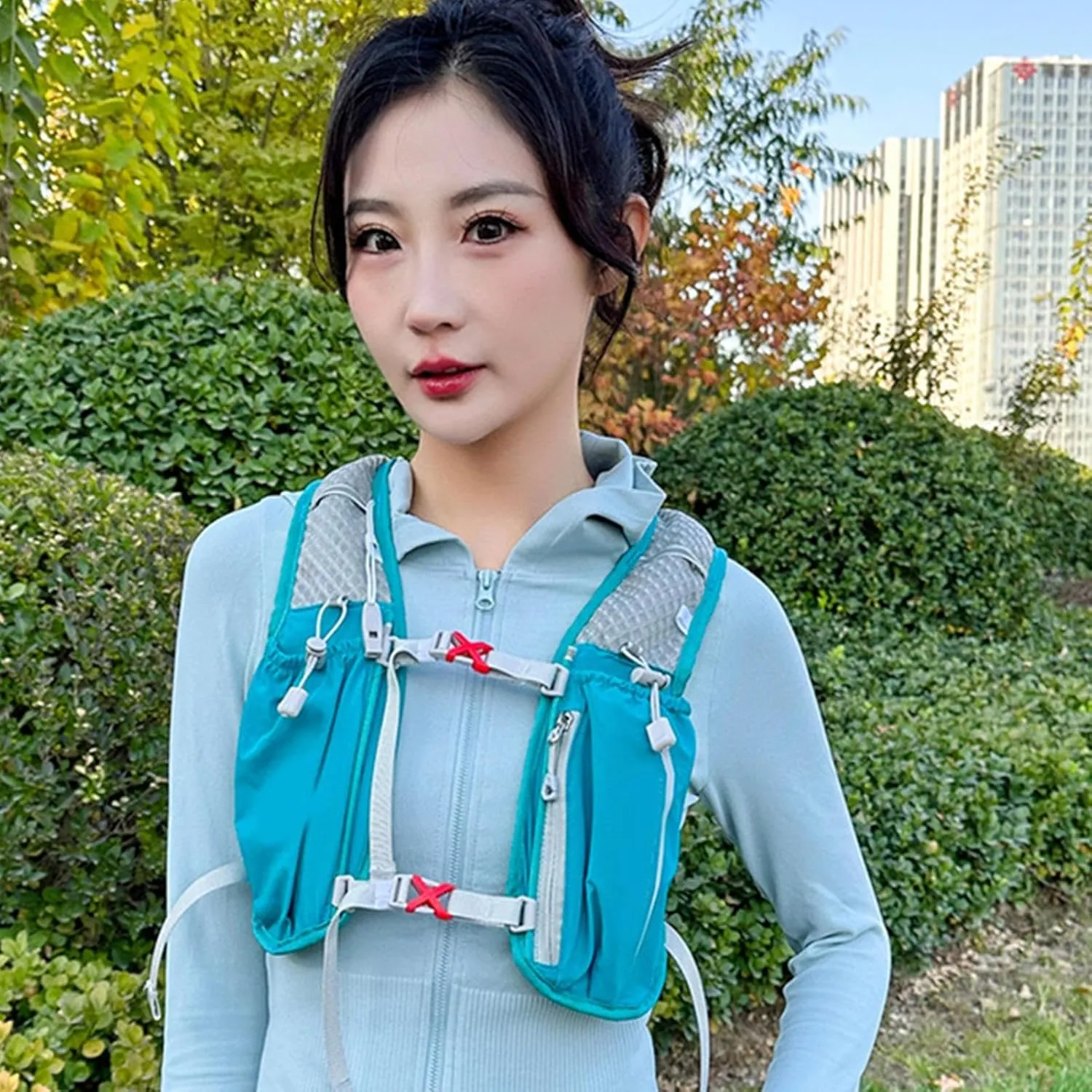 Running Vest | 5L Water Buffalo Hydration Backpack,Lightweight, Breathable, Adjustable Chest Straps Cycling Pouch for Men Women and Marathoner
