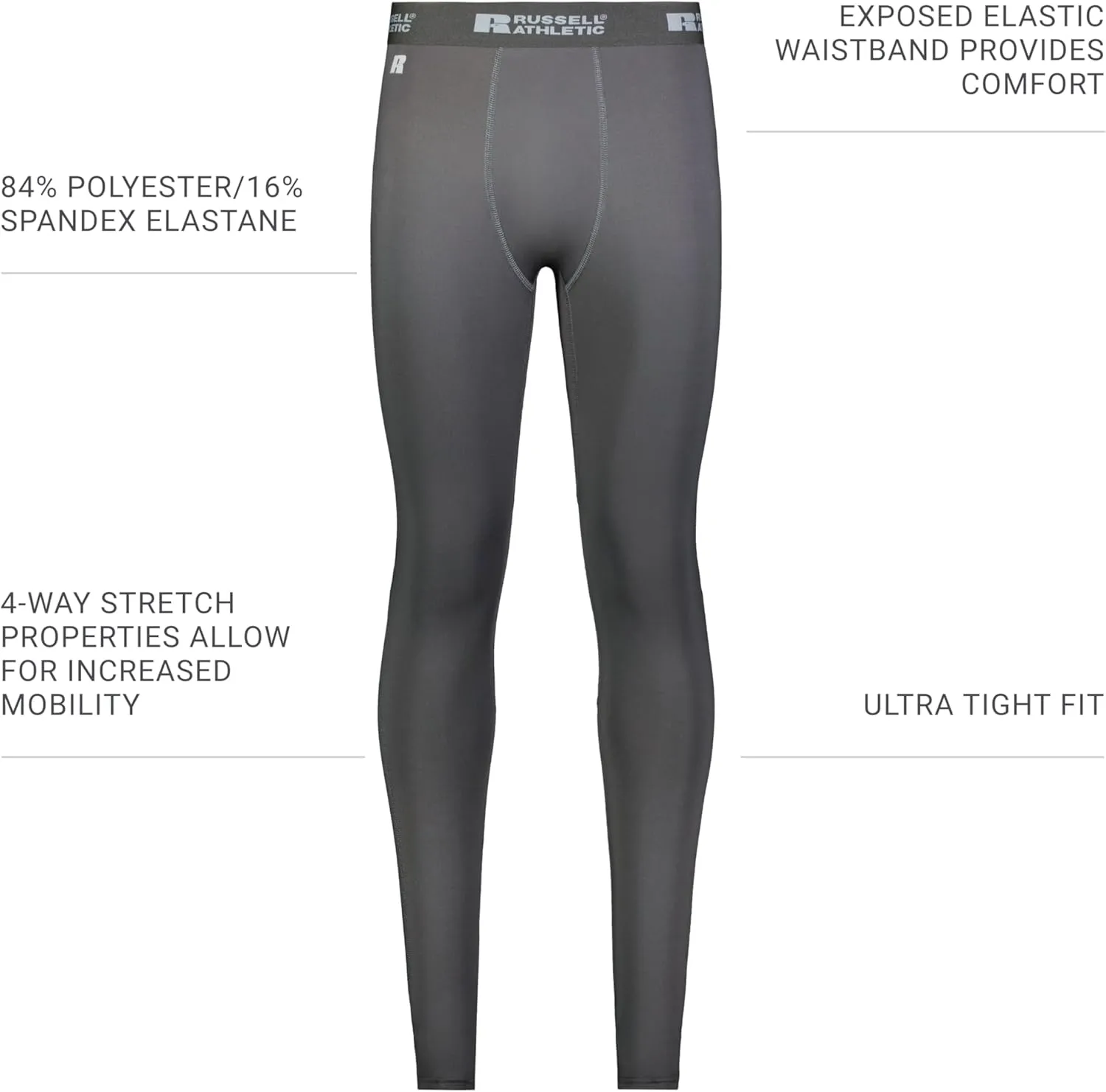 Russell Athletic Men's Compression Full Length Tight