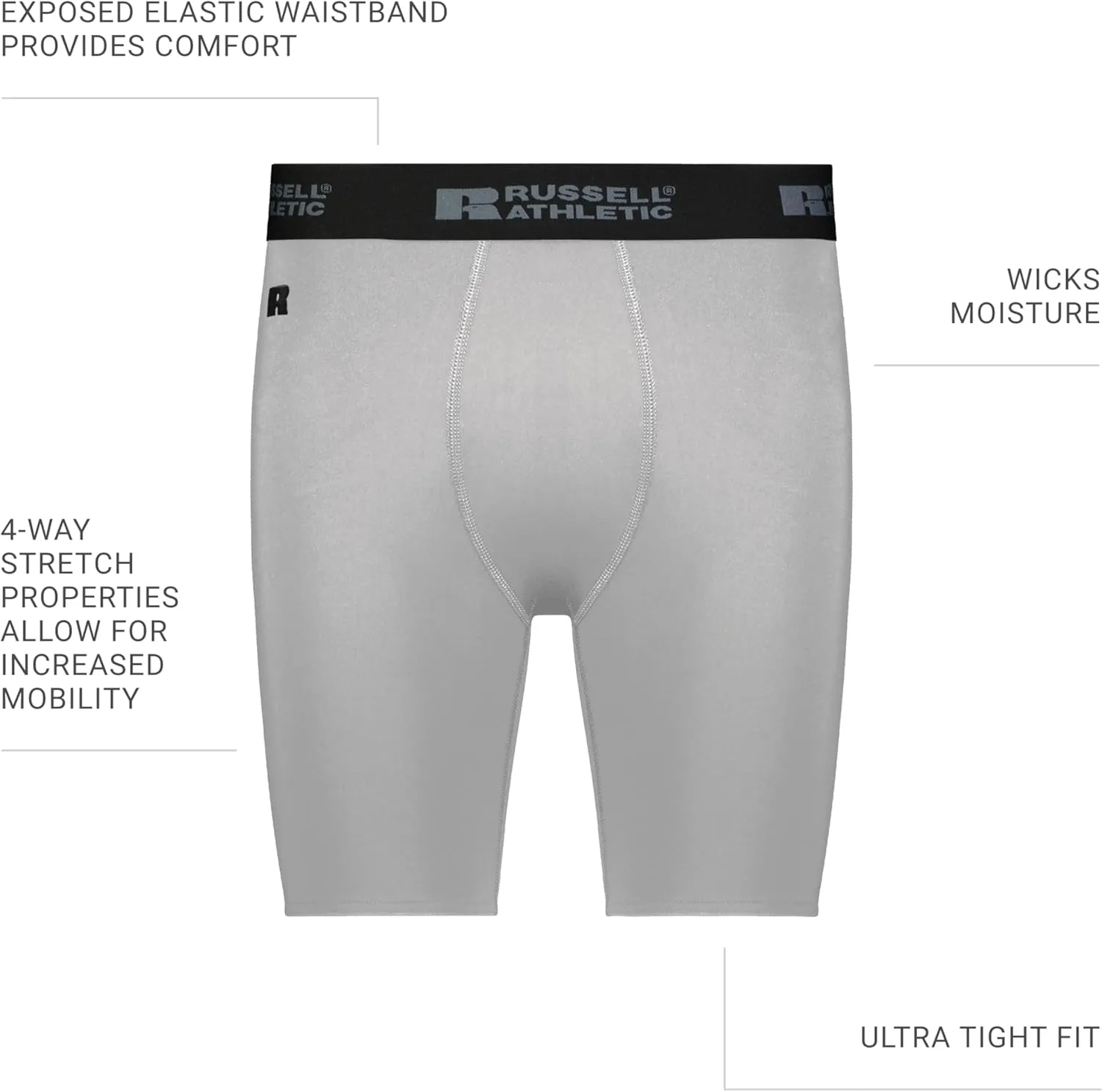 Russell Athletic Men's Compression Shorts