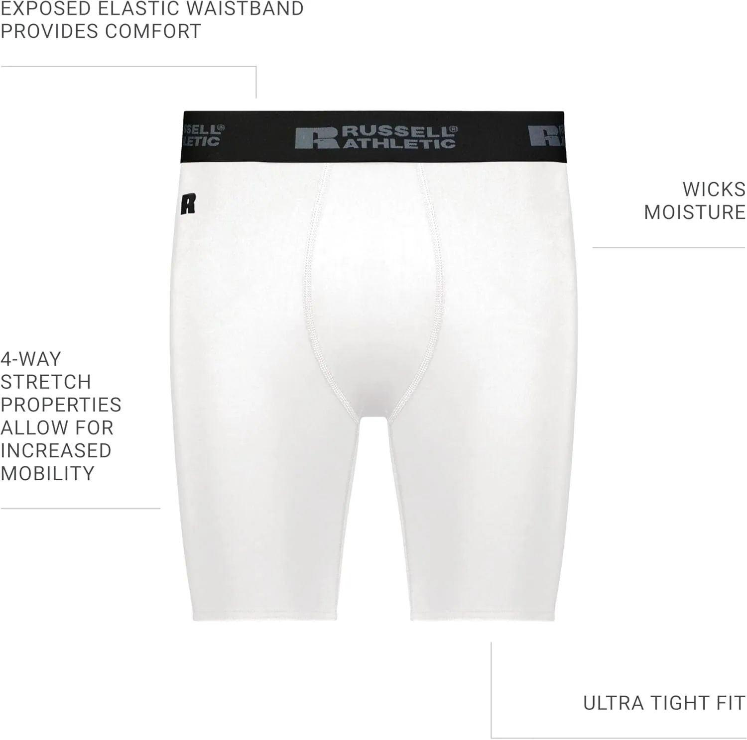 Russell Athletic Men's Compression Shorts