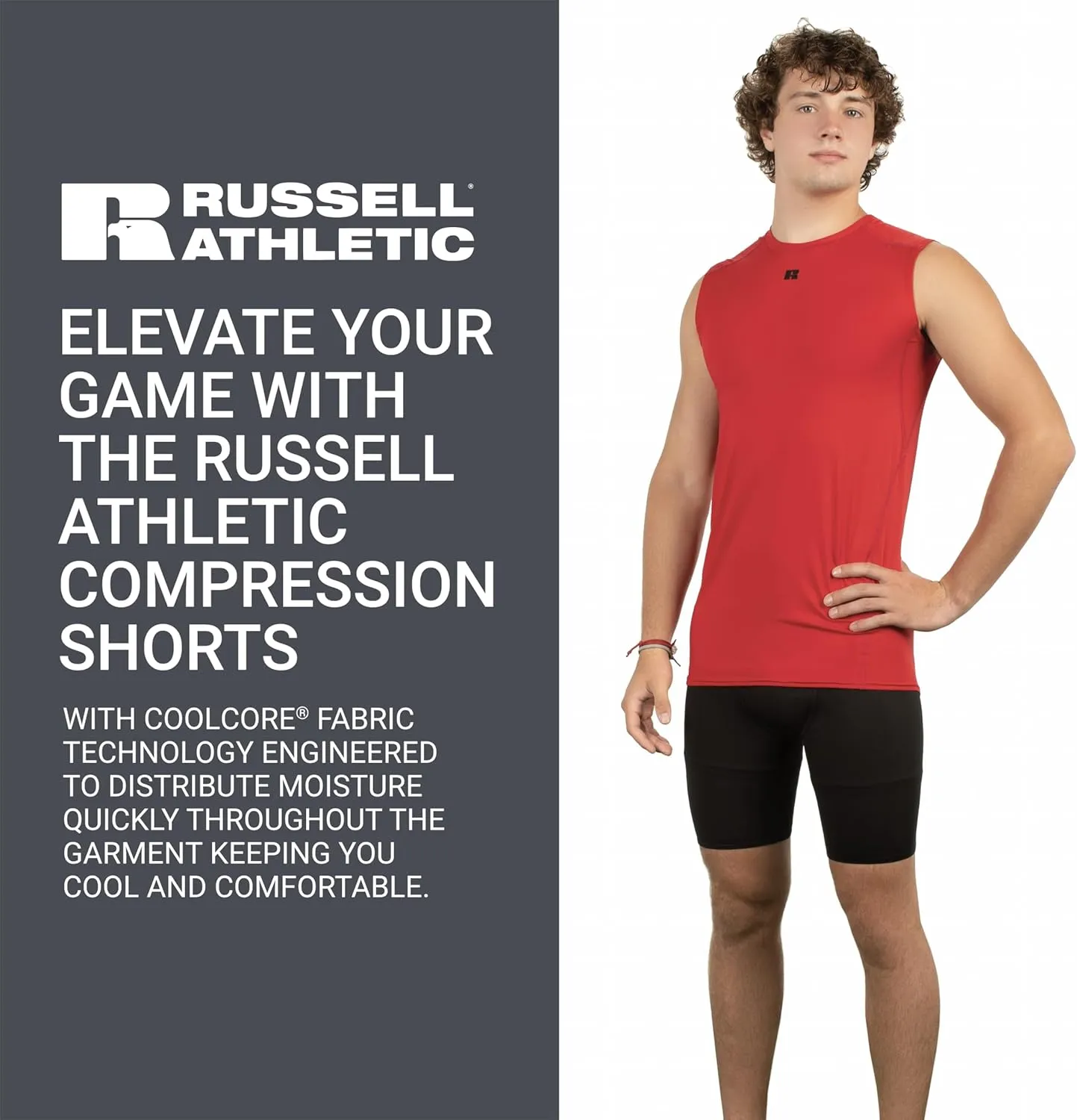 Russell Athletic Men's Compression Shorts