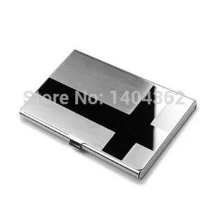 Rynx | Factory Wholesale Print Laser Logo Business Card Holder custom Metal Business Card Holder, custom Logo for 10 pieces or more