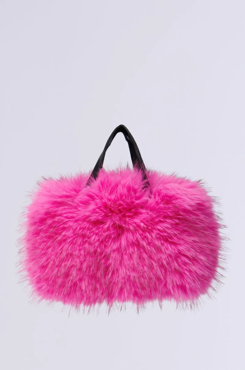 SABRINA FAUX FUR BAG
