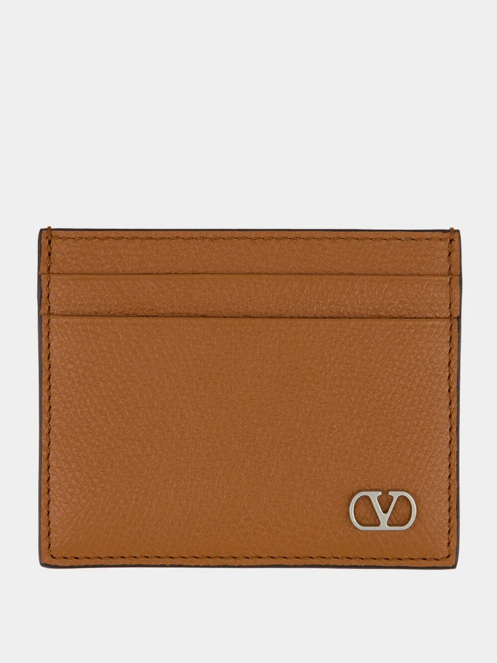 Saddle Brown VLogo Signature CardHolder
