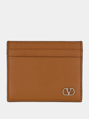 Saddle Brown VLogo Signature CardHolder