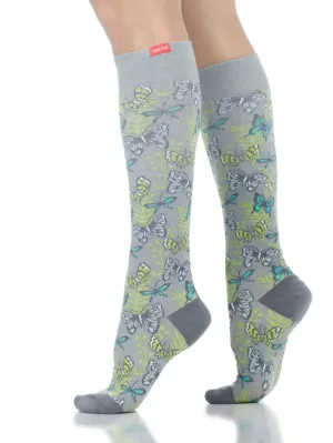 SALE! Cotton 15-20 mmHg Compression Socks in Butterfly Pattern