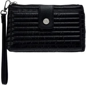 Samantha Brown Quilted Solids Wallet (Shiny Black)