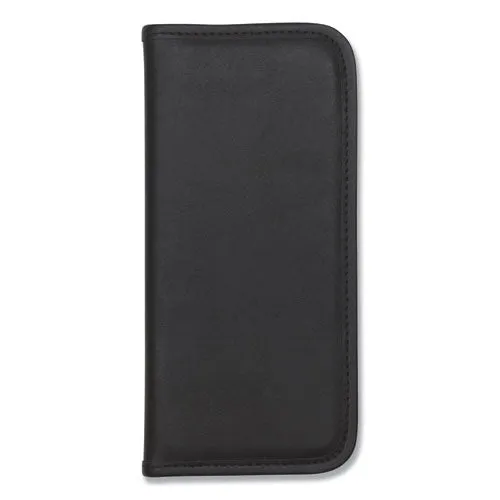Samsill® Professional Vinyl Business Card File, Holds 160 2 x 3.5 Cards, 4.75 x 10.25, Black