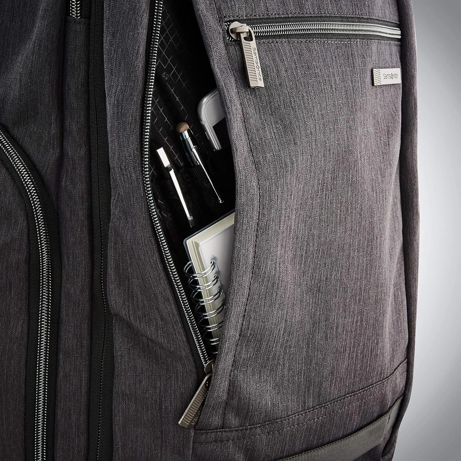 Samsonite Modern Utility Travel Backpack, Charcoal Heather, One Size