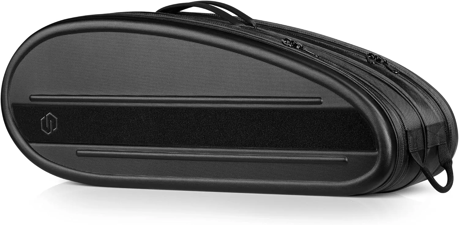 Savior Equipment Pro Touring 30" Tactical Tennis Bag 30" Double Gun Pistol Case Carrying Backpack, Semi-Hard EVA Shell Storage, Fully Customizable MOLLE Panel Organizer