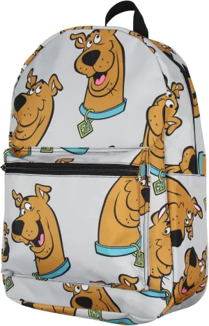 Scooby Doo Floating Head Big Face Sublimated Print Backpack Bag