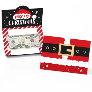 Secret Santa - Christmas Gift Exchange Party Money And Gift Card Holders - Set of 8