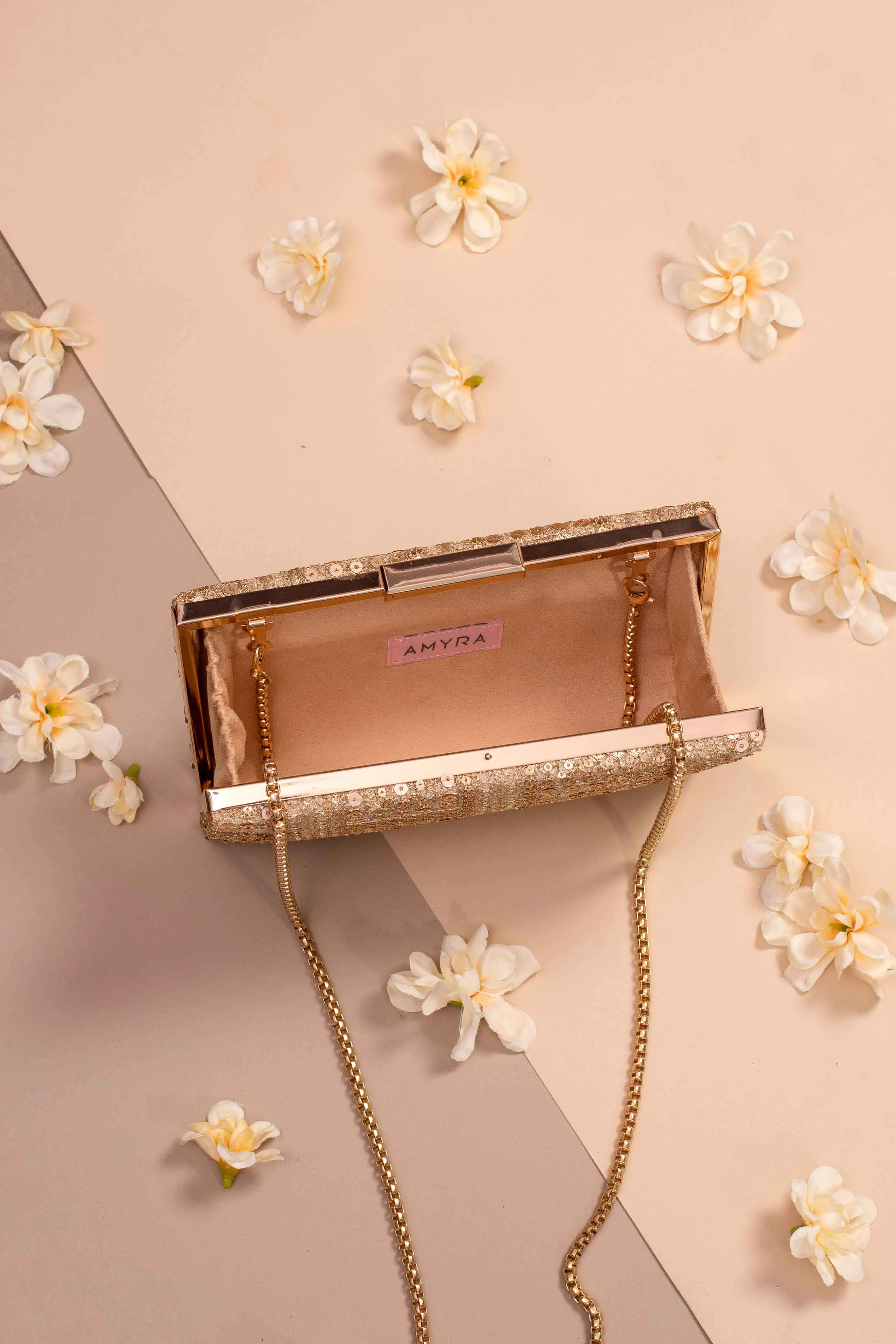 Sequin Set of 10 Box clutch wedding favors