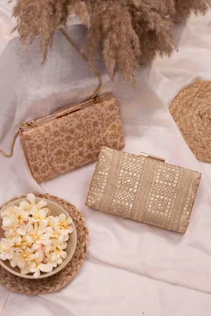Sequin Set of 10 Box clutch wedding favors