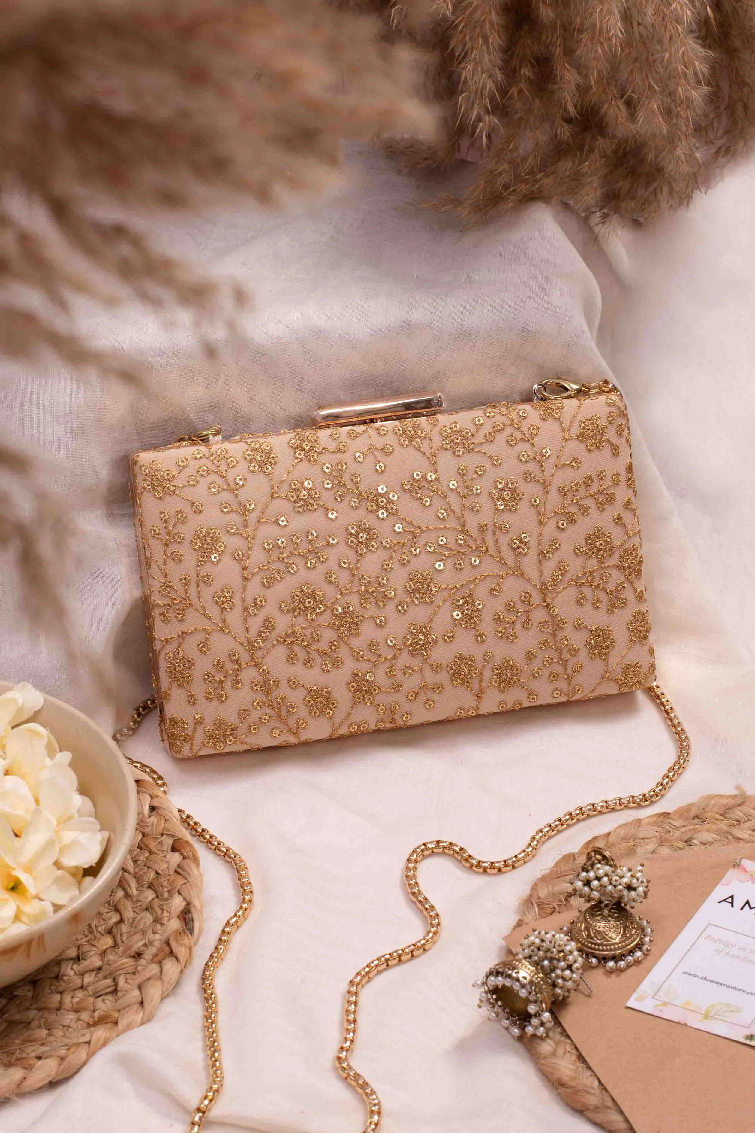 Sequin Set of 10 Box clutch wedding favors