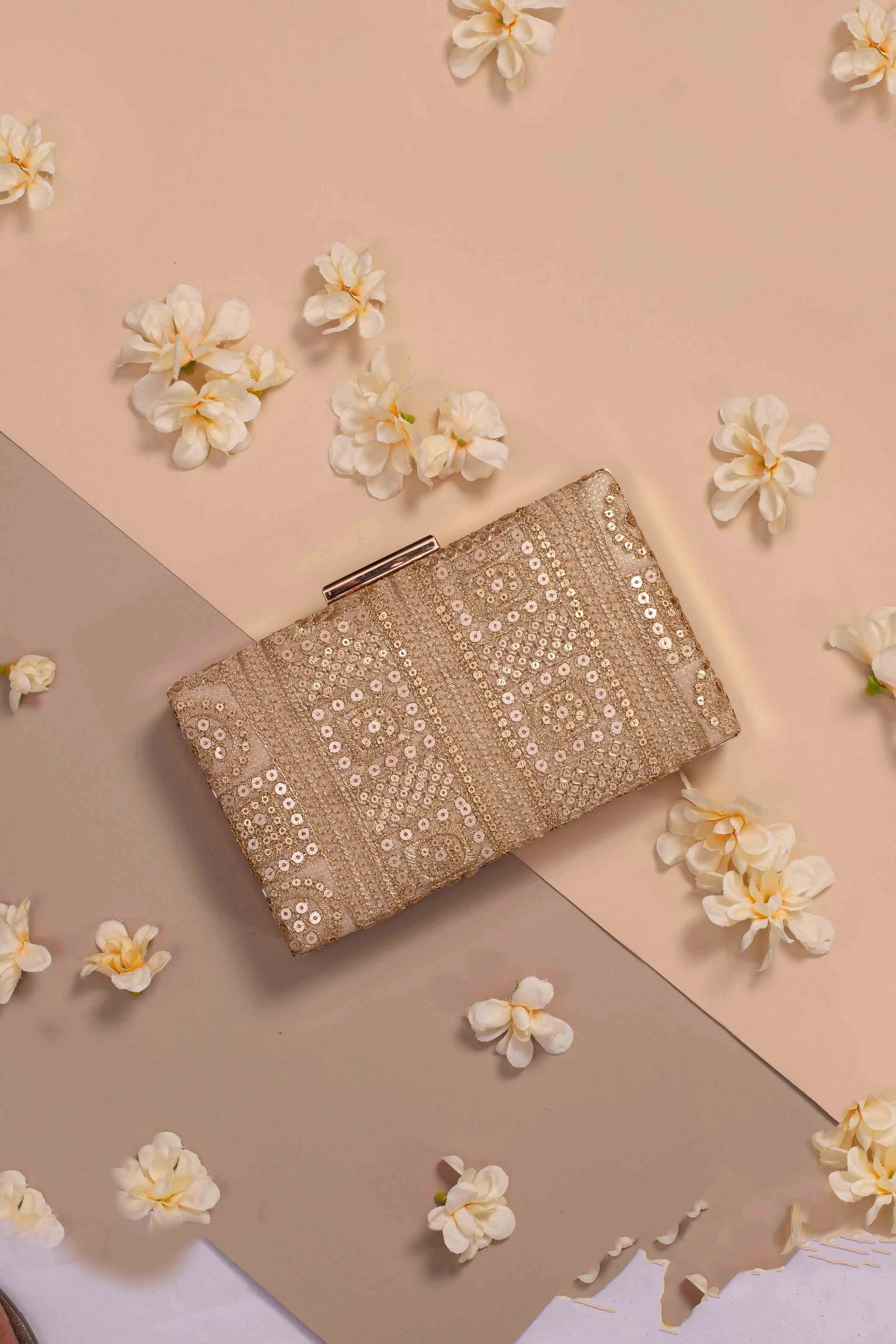Sequin Set of 10 Box clutch wedding favors