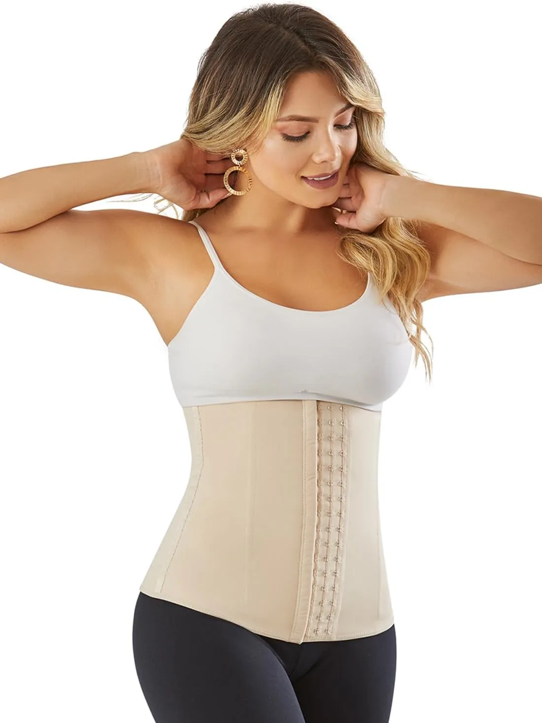 SHAPE CONCEPT 050 Colombian Strapless High Waist Cincher Trainer Faja Cinturilla Beige