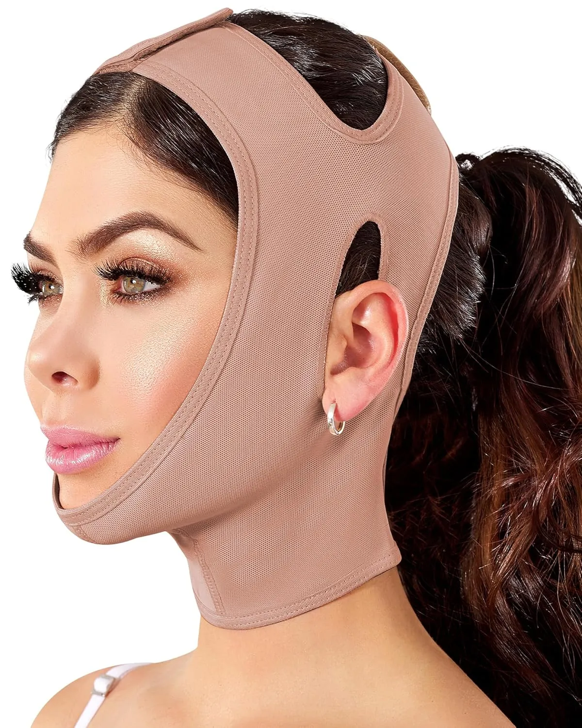Shape Concept Chin Strap Support Band Neck Bandage Face Chin High Compression