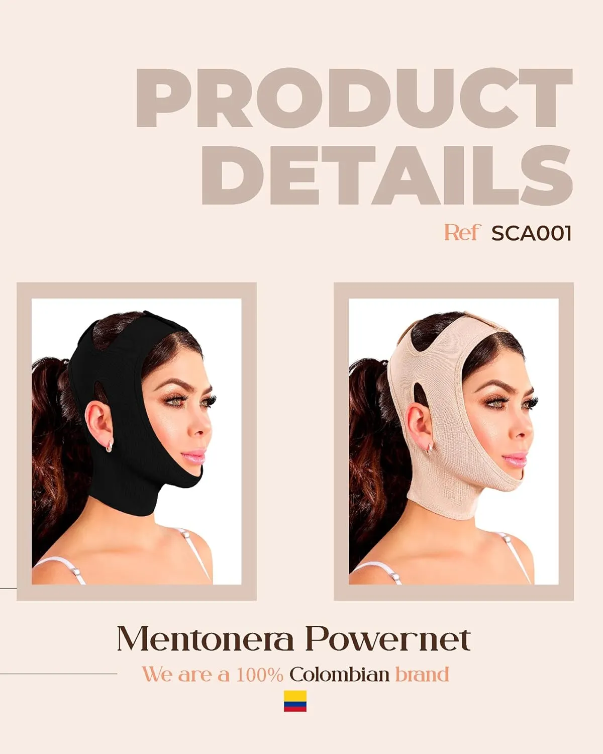 Shape Concept Chin Strap Support Band Neck Bandage Face Chin High Compression