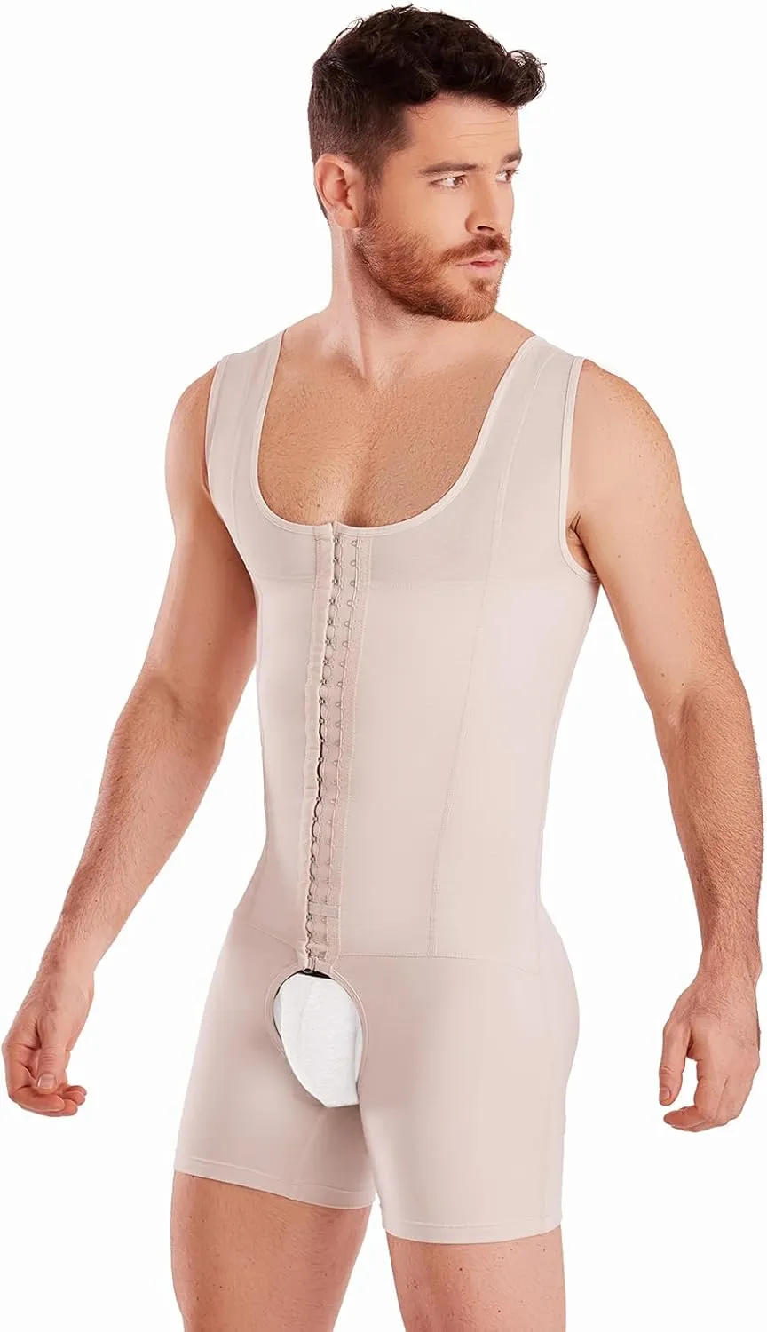 SHAPE CONCEPT Mens Shapewear 361 Faja Colombiana para Hombre, Male Girdle Stomach Compression With Hooks and Control Abdobmen