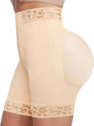 SHAPELLX Butt Lifter Shapewear Tummy Control Shorts For Women Waist Cincher With Hook Zipper Closure Body Shaper Wear