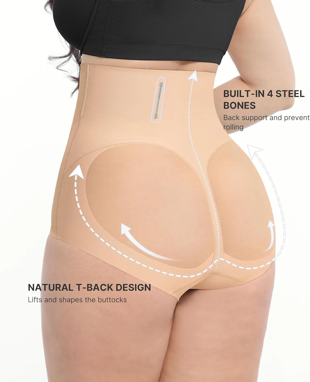 SHAPELLX Shapewear Tummy Control Body Shaper for Women High Waisted Shapewear Underwear Panty Waist Slimming Briefs