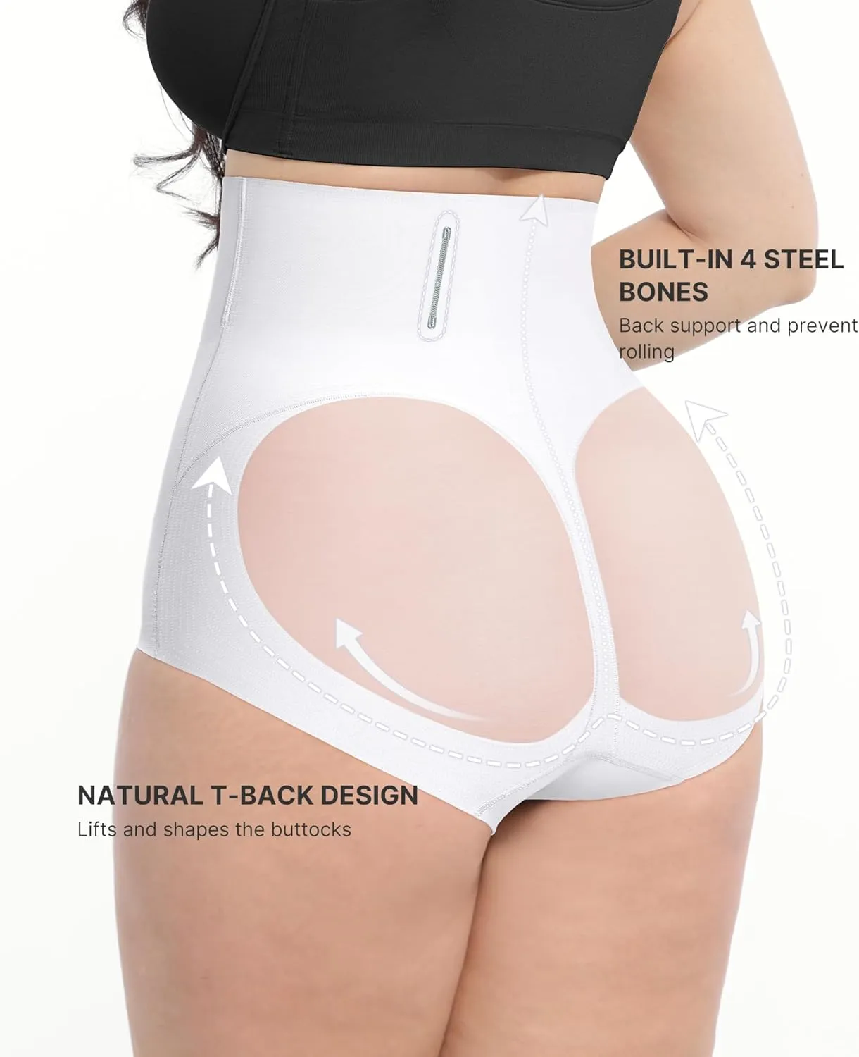 SHAPELLX Shapewear Tummy Control Body Shaper for Women High Waisted Shapewear Underwear Panty Waist Slimming Briefs