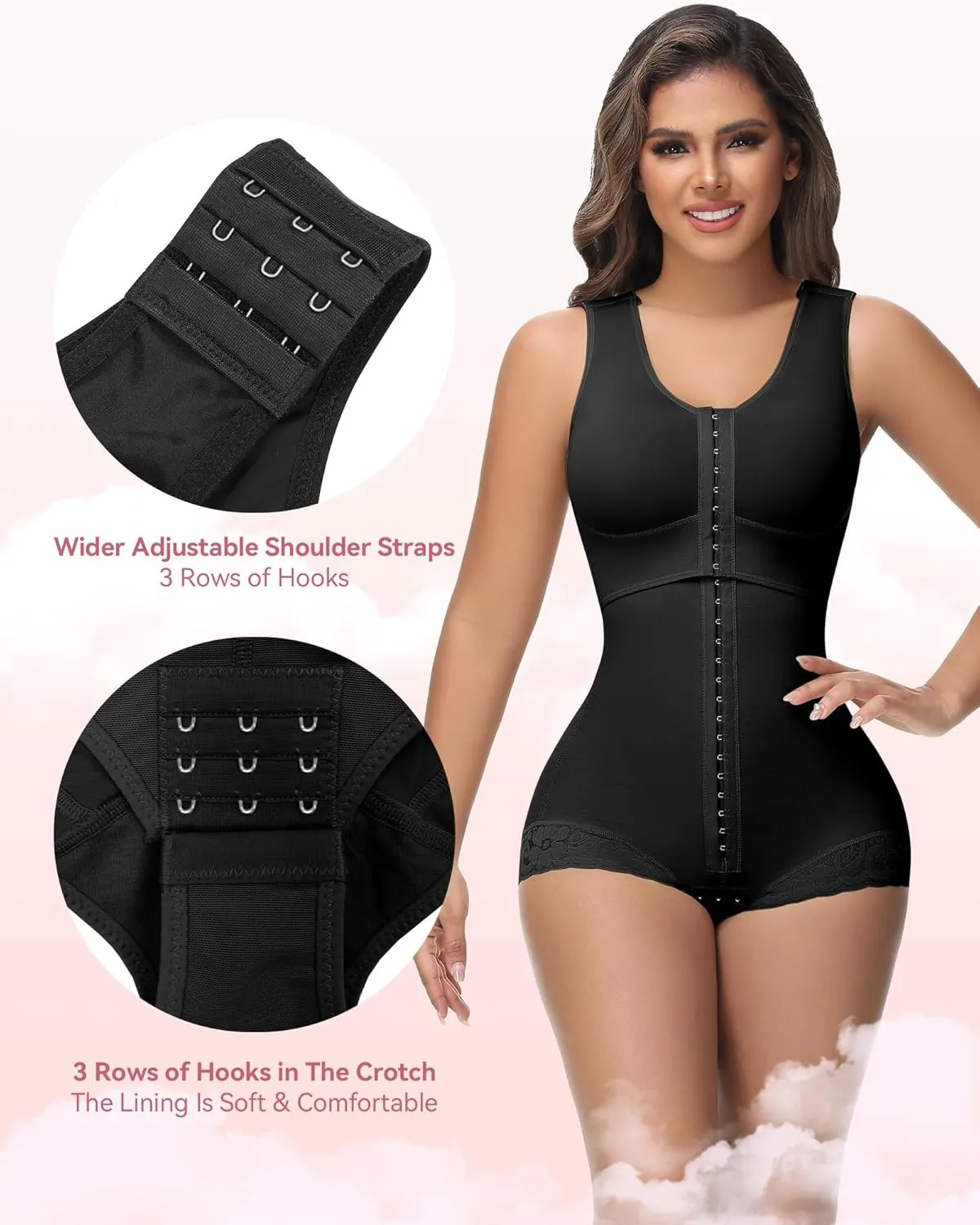 SHAPSHE Fajas Colombianas Moldeadoras BBL Post Surgery Stage 2/3 Body Shaper Tummy Control High Compression Garment Shapewear