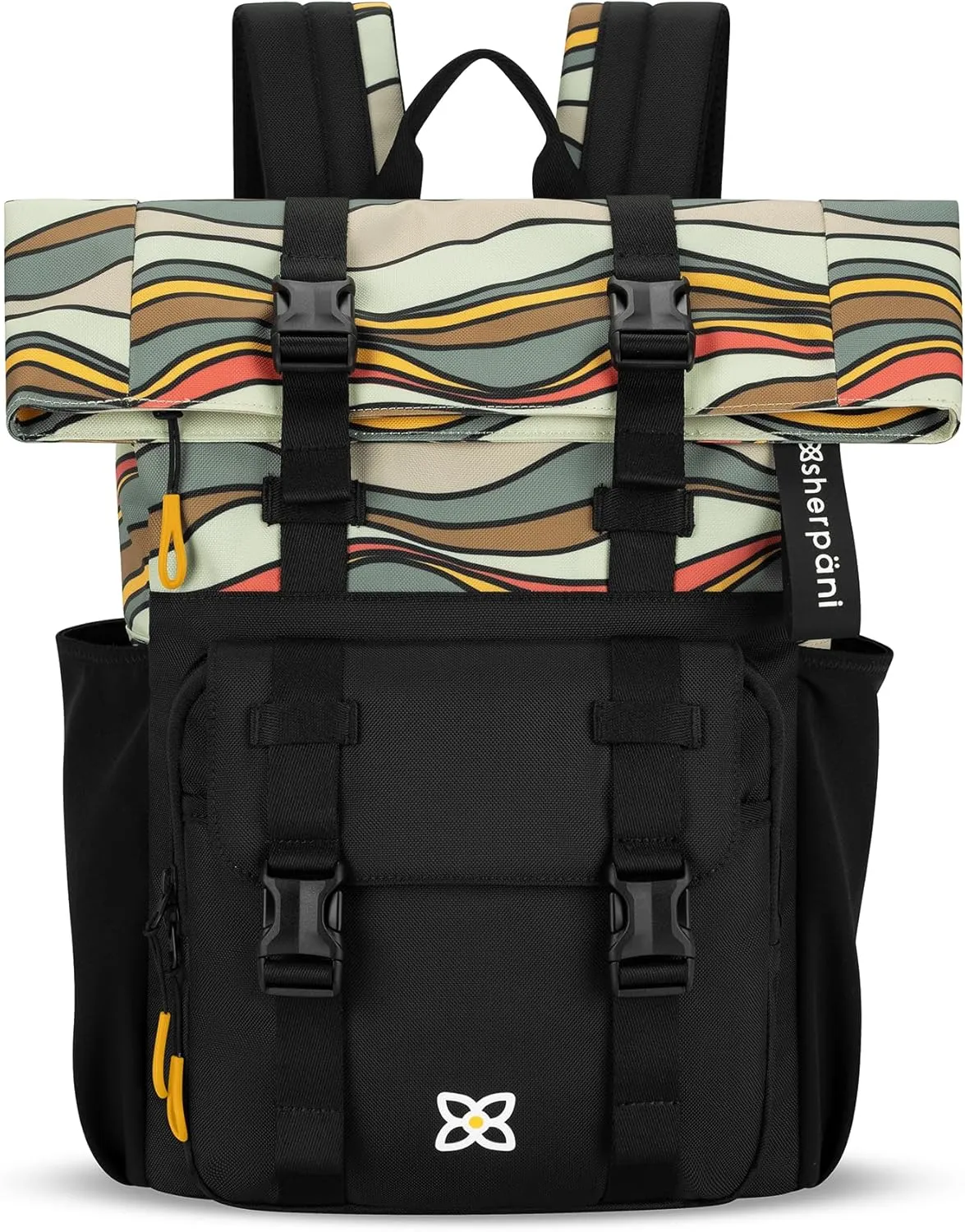 Sherpani Sedona, Travel Backpack Purse, Laptop Backpack, 16L Recycled Nylon Backpack, Fits 15 Inch Laptop, RFID Protection, Travel Gift for Mothers Day 2025 (Ventura '73)