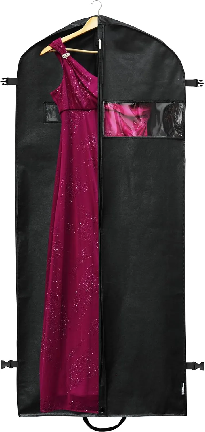Simple Houseware 54-Inch Heavy Duty Garment Bag with Pockets for Suits, Tuxedos, Dresses, Coats