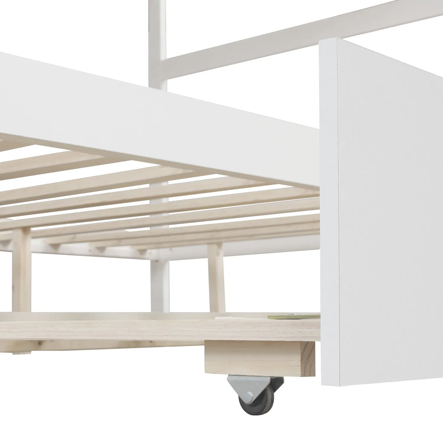 Simple Living Full over Full Bunk Bed with Twin Size Trundle