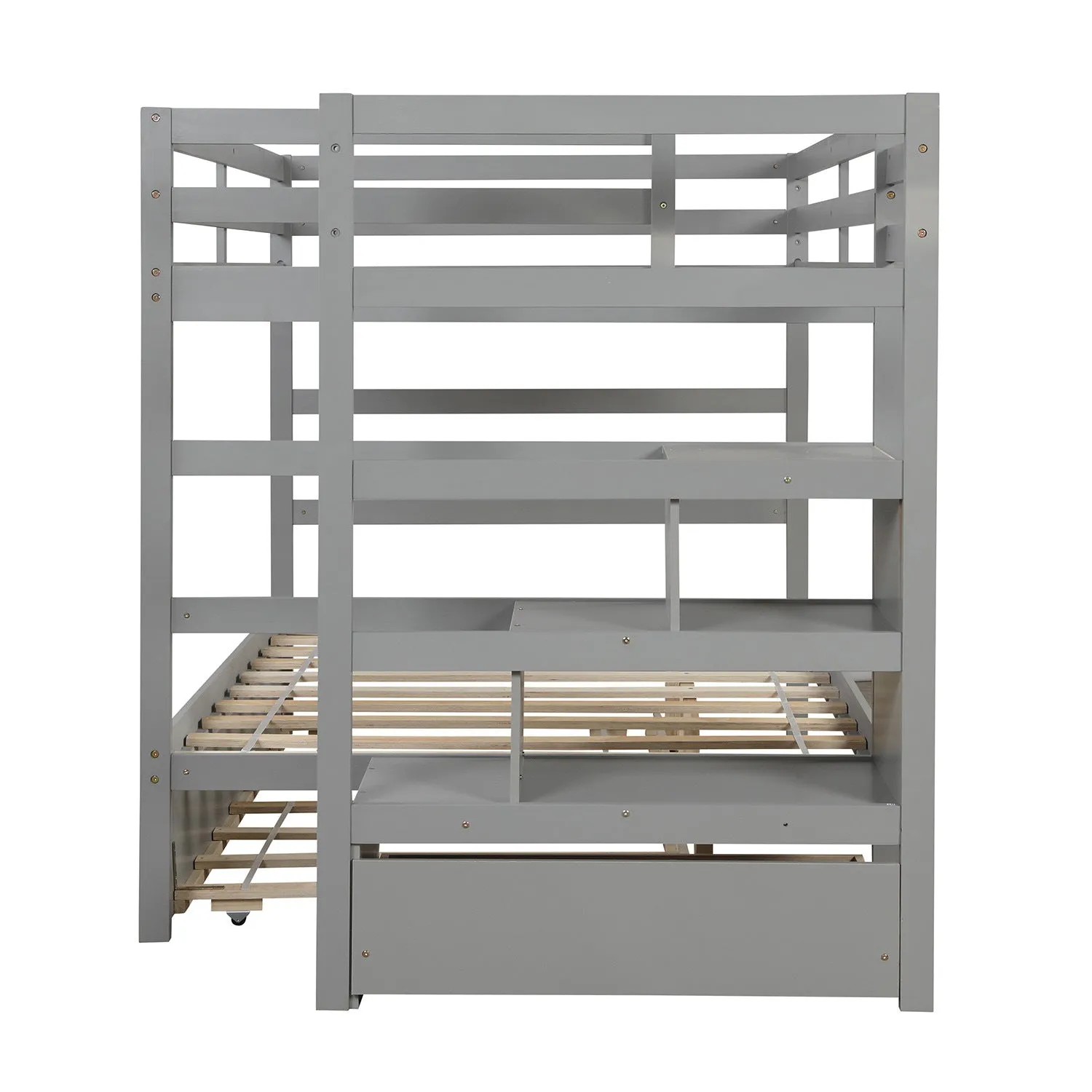 Simple Living Full over Full Bunk Bed with Twin Size Trundle