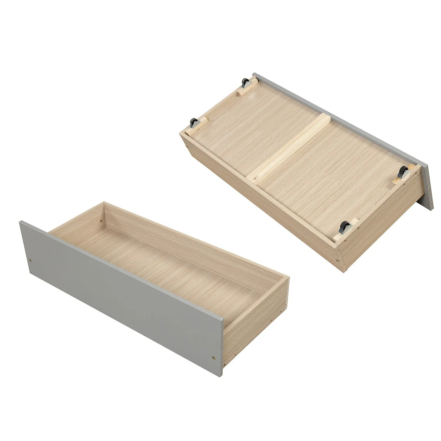 Simple Living Full over Full Bunk Bed with Twin Size Trundle