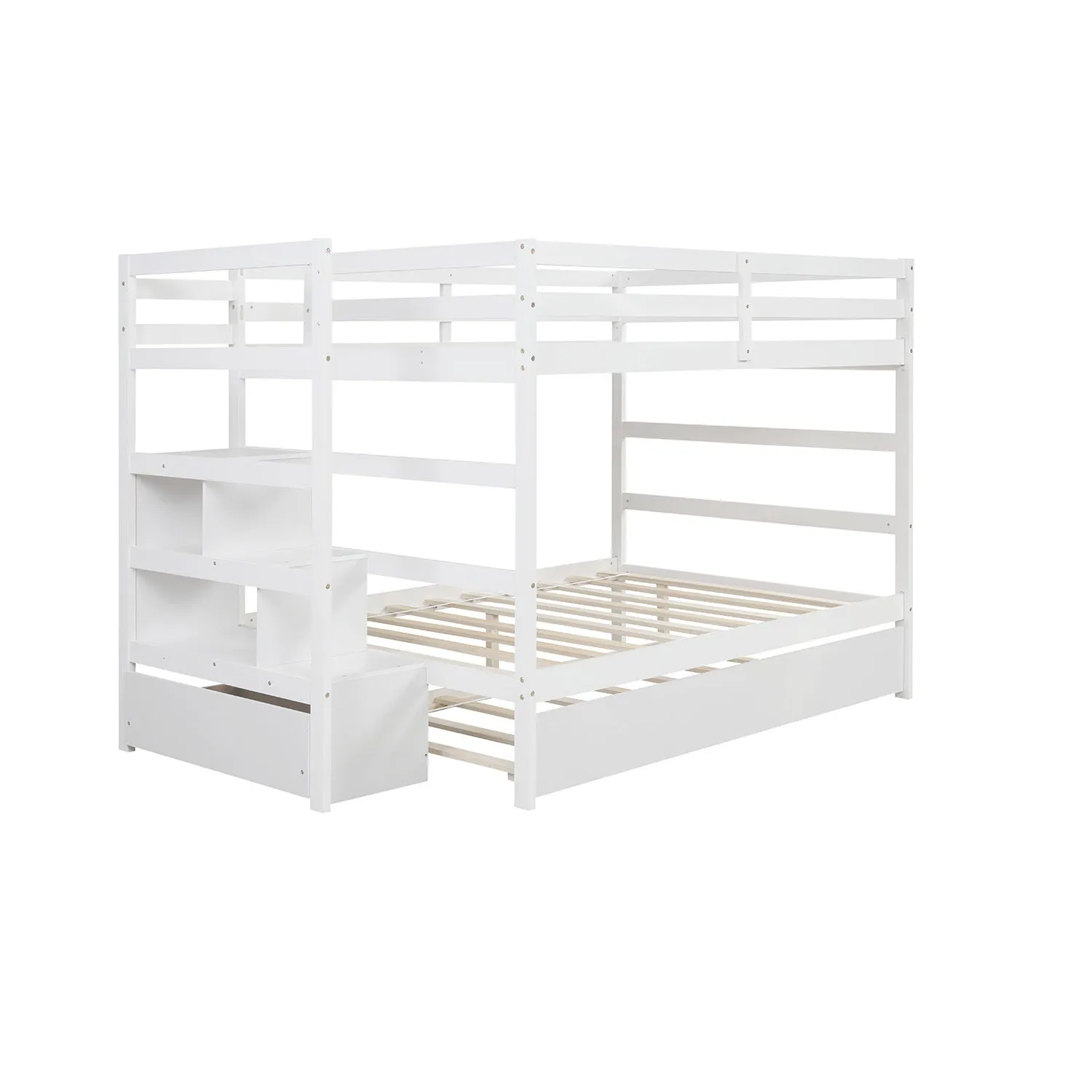Simple Living Full over Full Bunk Bed with Twin Size Trundle