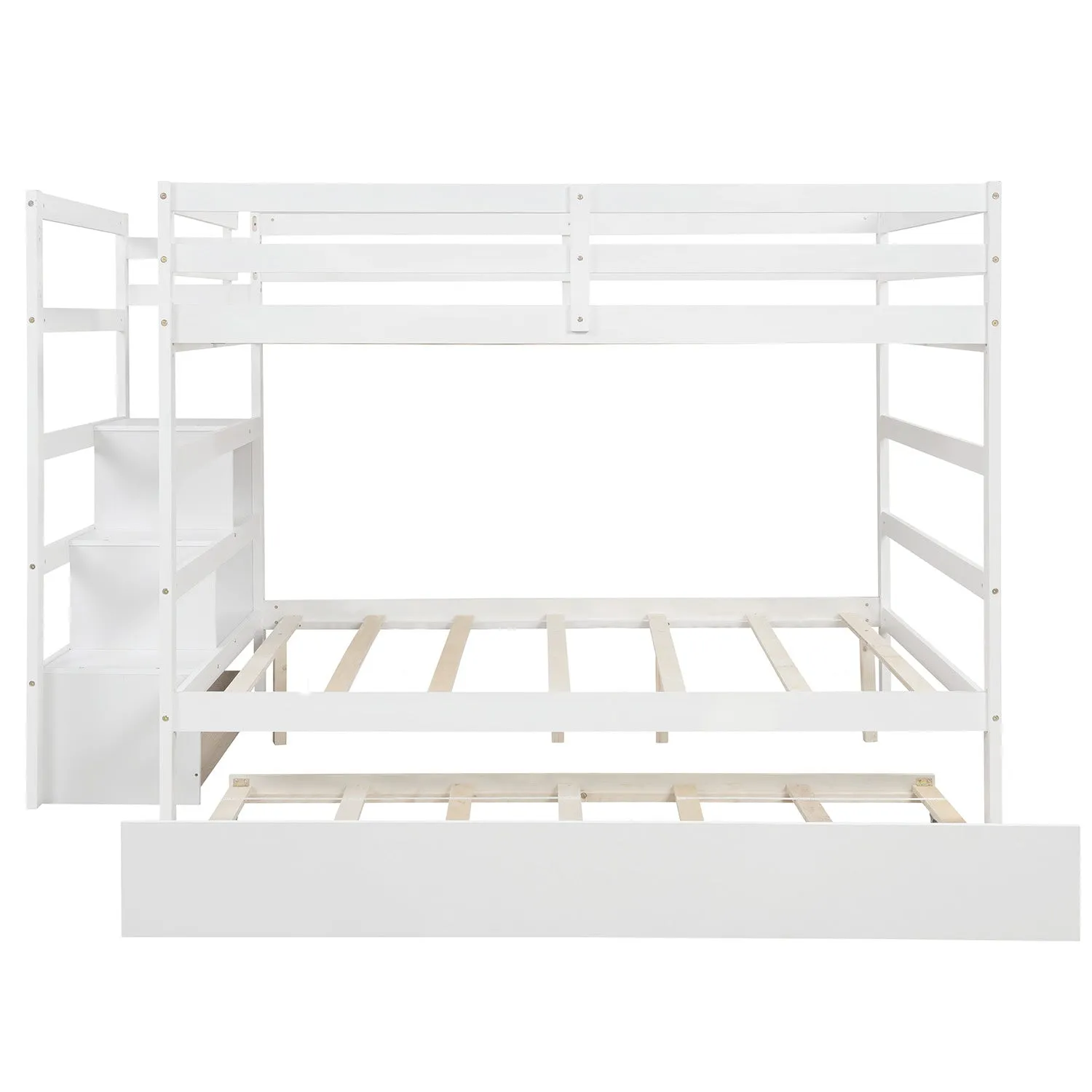 Simple Living Full over Full Bunk Bed with Twin Size Trundle