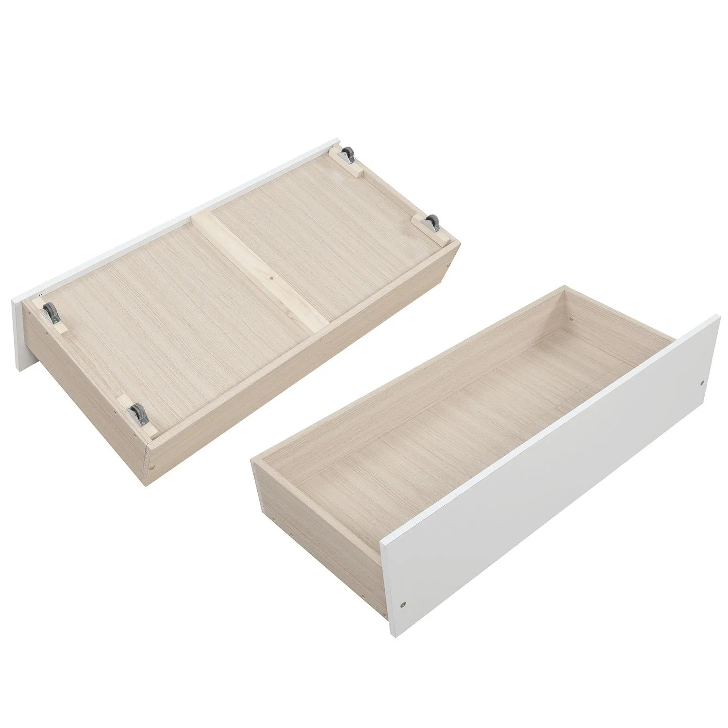 Simple Living Full over Full Bunk Bed with Twin Size Trundle