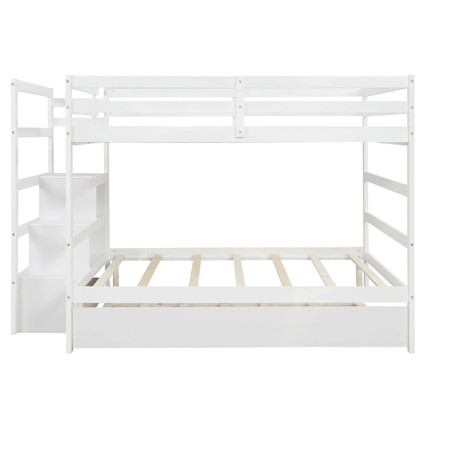 Simple Living Full over Full Bunk Bed with Twin Size Trundle