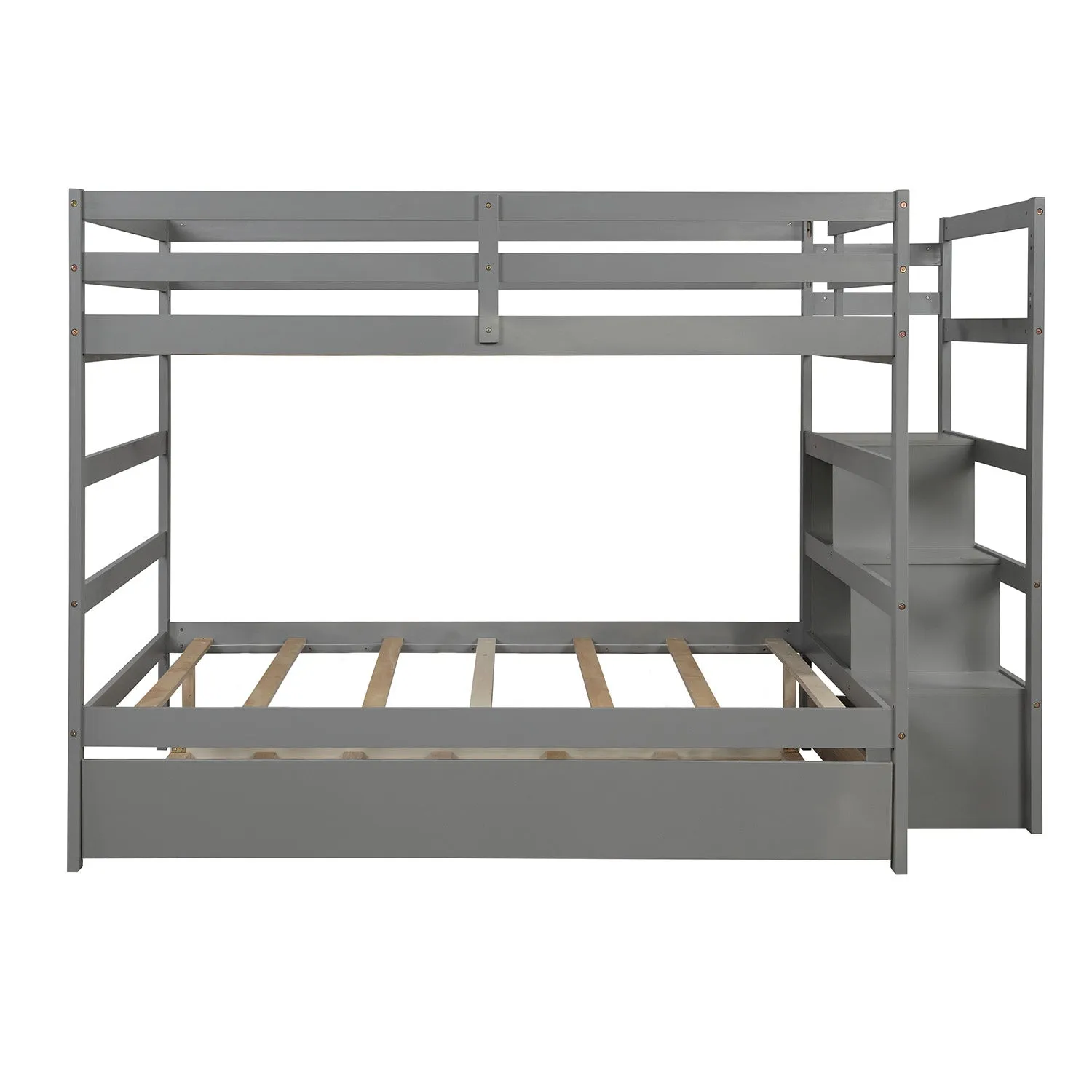 Simple Living Full over Full Bunk Bed with Twin Size Trundle