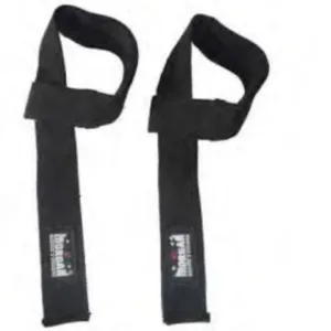 SINGLE LOOP TAIL POWER LIFTING WEIGHTS STRENGTH STRAP BLACK COLOR