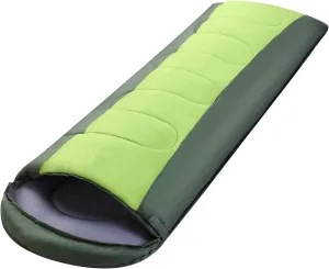 Sleeping Bag Portable 78 x 27 Inches with Hood & Compression Sack for Backpacking Camping Hiking Travel Summer Vacation with Family & Friends
