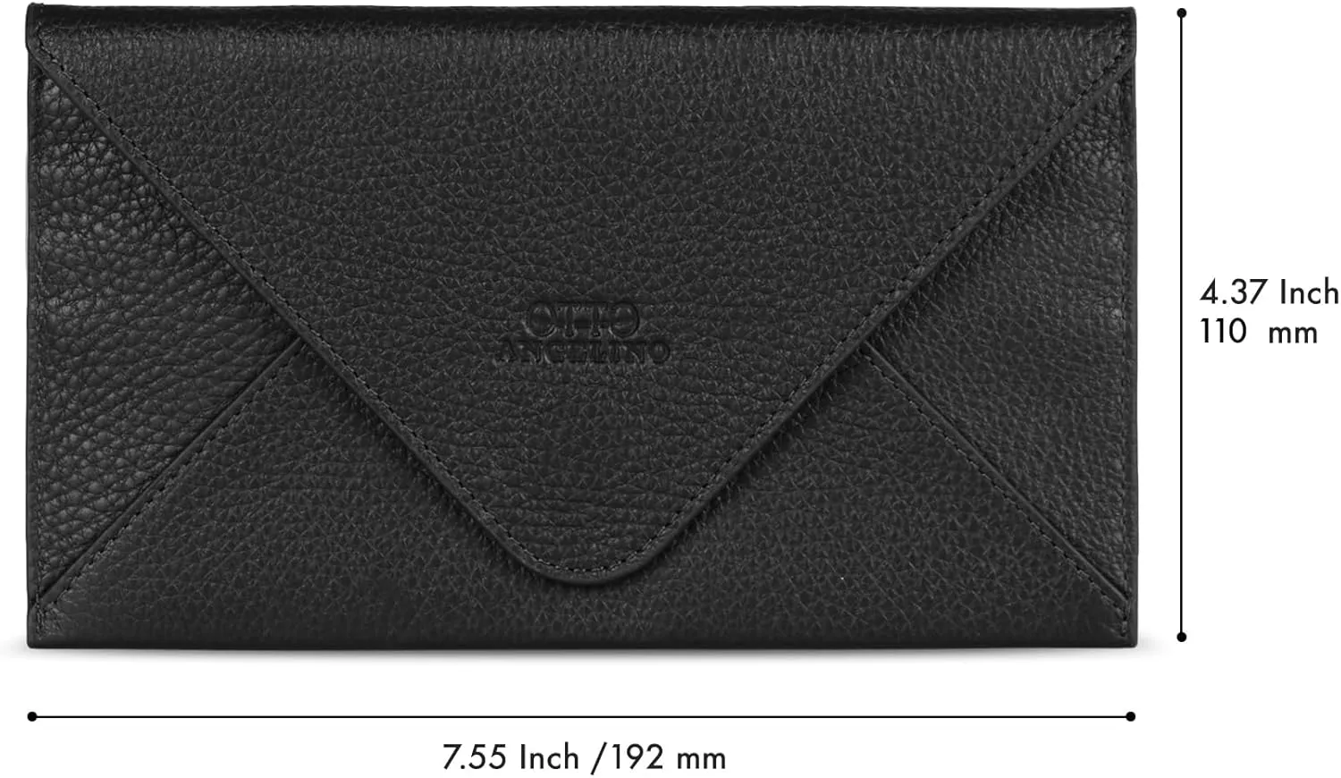 Slim Genuine Leather Wallet Clutch - Multiple Slots Money, ID, Cards, Smartphone, RFID Blocking - Unisex