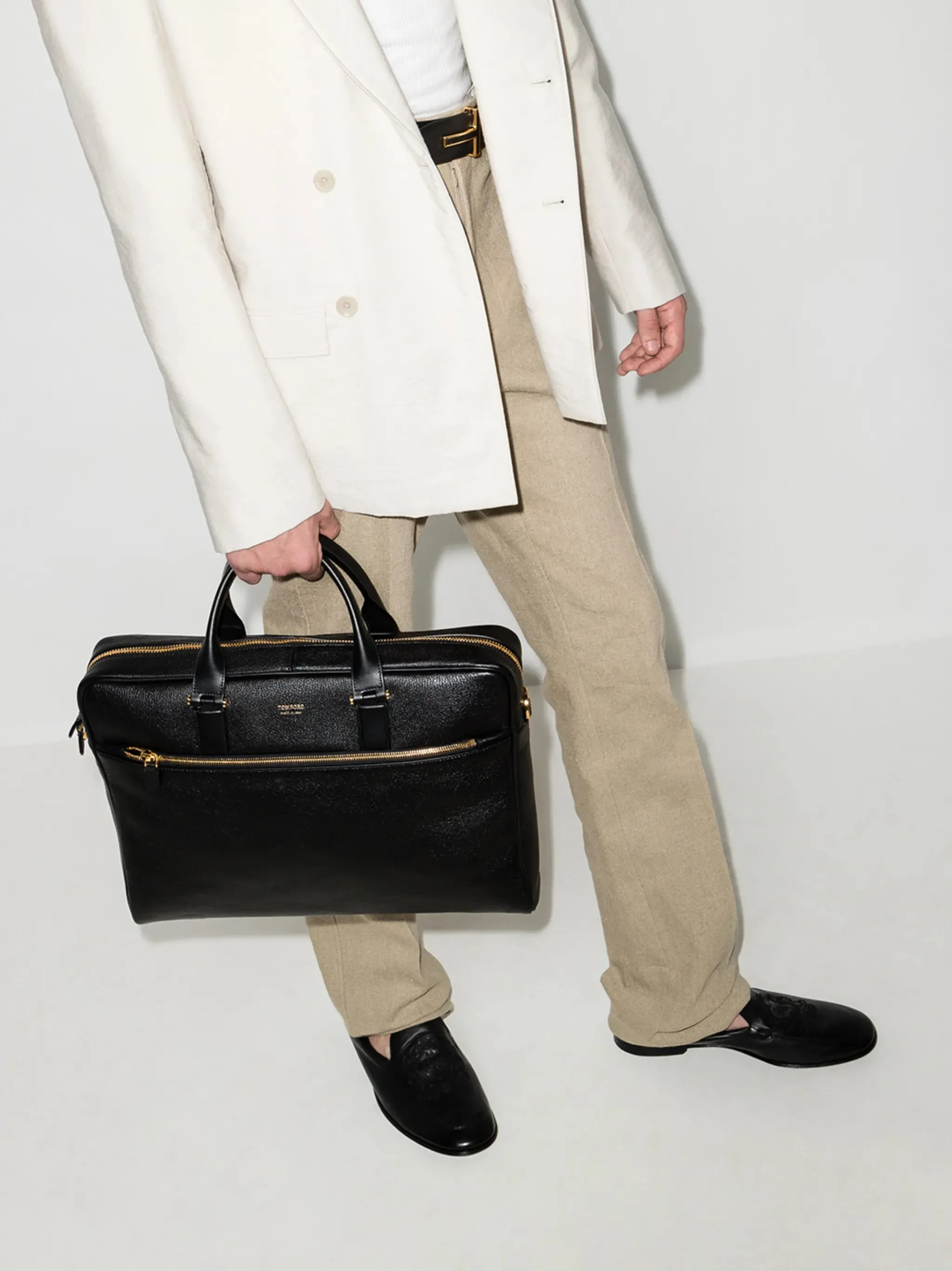 slim leather Huge selection medium briefcase Summer special